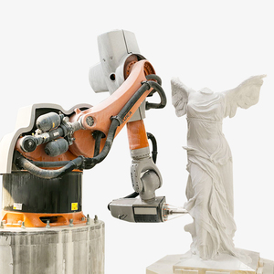 Cabezal giratorio oscilante de husillo Atc, enrutador Cnc de 6 ejes, 6d, grabado de carpintería, máquina enrutadora Cnc de 6 ejes, Robot Yaskawa de 6 ejes China