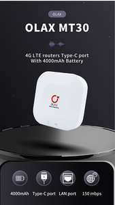 モバイル4GルーターWifiLTEワイヤレスポケットルーター、1つのLANポート、SIMカードと4000mahバッテリーによるtype-c充電 - Product Image 2