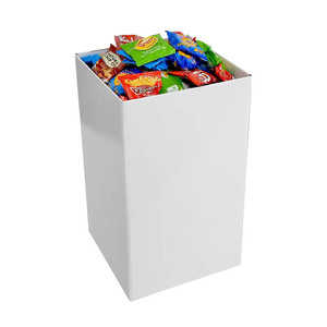 Kunden spezifische Wein getränk Kartoffel Snack Bulk Food Pappe Mülleimer Papier <span class=keywords><strong>Display</strong></span> Rack Boden Pappe Displays