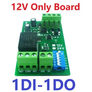 DC 12V 1-8Ch Ópticamente Aislado NPN Salida de relé de entrada Módulo de expansión PLC IO Modbus RTU RS485 Placa de interruptor de relé