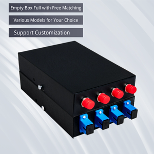 Caja de terminales de escritorio de panel de conexión de fibra UPC de 4 puertos con coleta SC/FC/LC para uso FTTH - Product Image 4