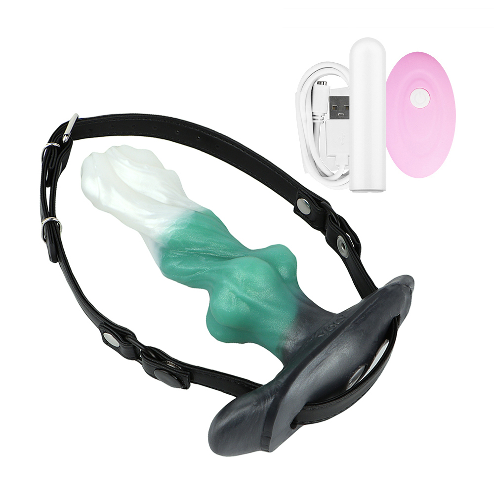 Vibrator+mouth belt-Green