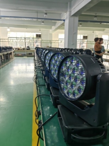 Yifa alta calidad 19 piezas 15W LED Wash Light Dmx controlador RGBW LCD pantalla táctil para Night Club Party
