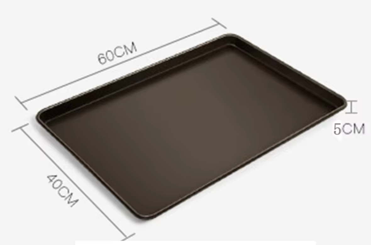Aluminum alloy spray non-stick 60*40*5cm thickness 1.2mm 1.2kg