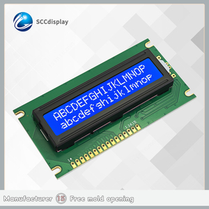 Pratico Display con caratteri LCD a doppia fila, schermo di controllo industriale 1602 negativo blu, Display modulo LCM - Product Image 4