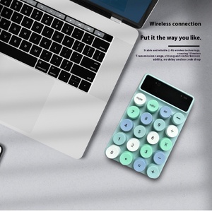 Mini teclado numérico inalámbrico de 2,4g de estilo tijera pequeño de colores mezclados para computadora de escritorio portátil - Product Image 2