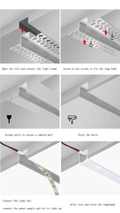 ตัวกระจายแสงแบบมีช่องอลูมิเนียม LED สำหรับไฟราว LED - Product Image 3