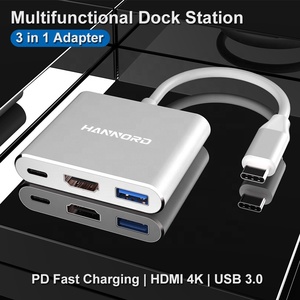 USB Typ C Adapter Multi port AV Konverter mit 4K HDMI Ausgang USB 3.0 Port und PD Ladeans chluss USB C zu HDMI Adapter - Product Image 5