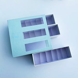 Wholesale <strong>Custom</strong> Clear <strong>Display</strong> <strong>Window</strong> Drawer <strong>Box</strong> <strong>Custom</strong> Paper Boxes for Pastry Candy Biscuits Carton Packaging <strong>With</strong> Insert - Product Image 3