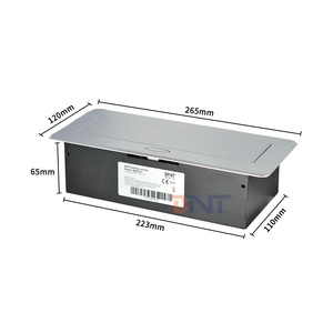 Interfaz multifuncional de toma de corriente de mesa emergente de aleación de aluminio con certificación UL - Product Image 6