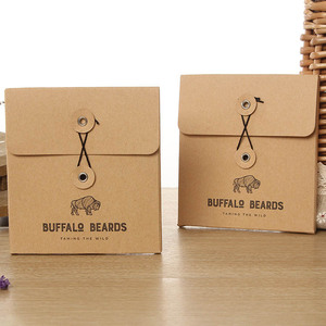 Großhandel benutzer definierte Druck Logo Kraft papier Business Office Umschlag mit Knopf und Schnur Verschluss Papier umschläge für Unterwäsche - Product Image 1