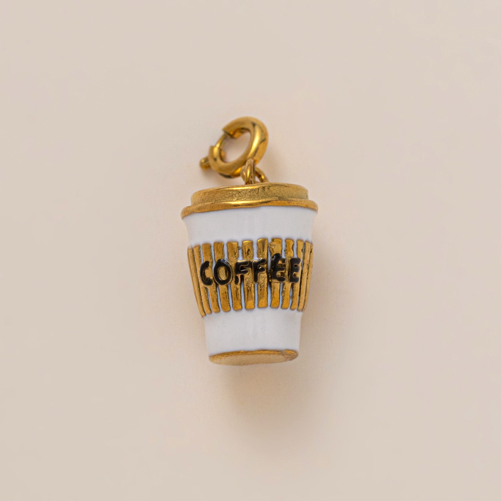 Ciondolo caffè in oro