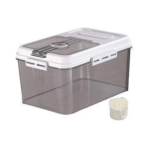 15Kg or 30Kg Square Large Capacity Pp Rice Storage Bin Food Organize <strong>Box</strong> Container Grain Cereal Bucket - Product Image 1