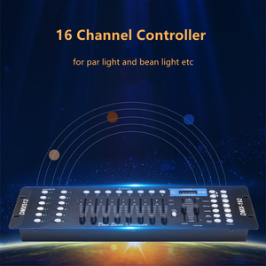 Consola de iluminación de escenario profesional 192 LED Par Light DMX512 Controlador de control de boda con interruptor manual 6A Corriente de salida - Product Image 6