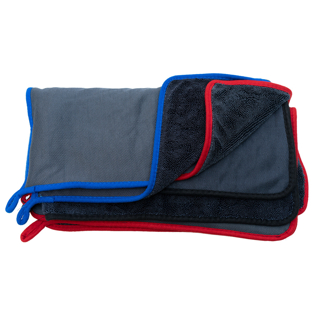 Mouchoir tressé polyester-nylon, 30*40cm (bordure noire)