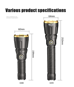 Fonjue 2025 Mới Mạnh Mẽ Có Thể Sạc Lại LED <span class=keywords><strong>Torch</strong></span> Ánh Sáng 6000 Lumen <span class=keywords><strong>Torch</strong></span> Đèn Pin Chống Thấm Nước Săn Bắn Đèn Pin - Product Image 5