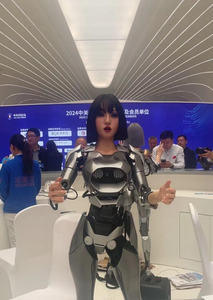 روبوت استقبال آلي مع حركات الجسم التعبيرية اتصال واي فاي و 5G جلد سيليكون جميل لاستخدام المكتب الأمامي - Product Image 4