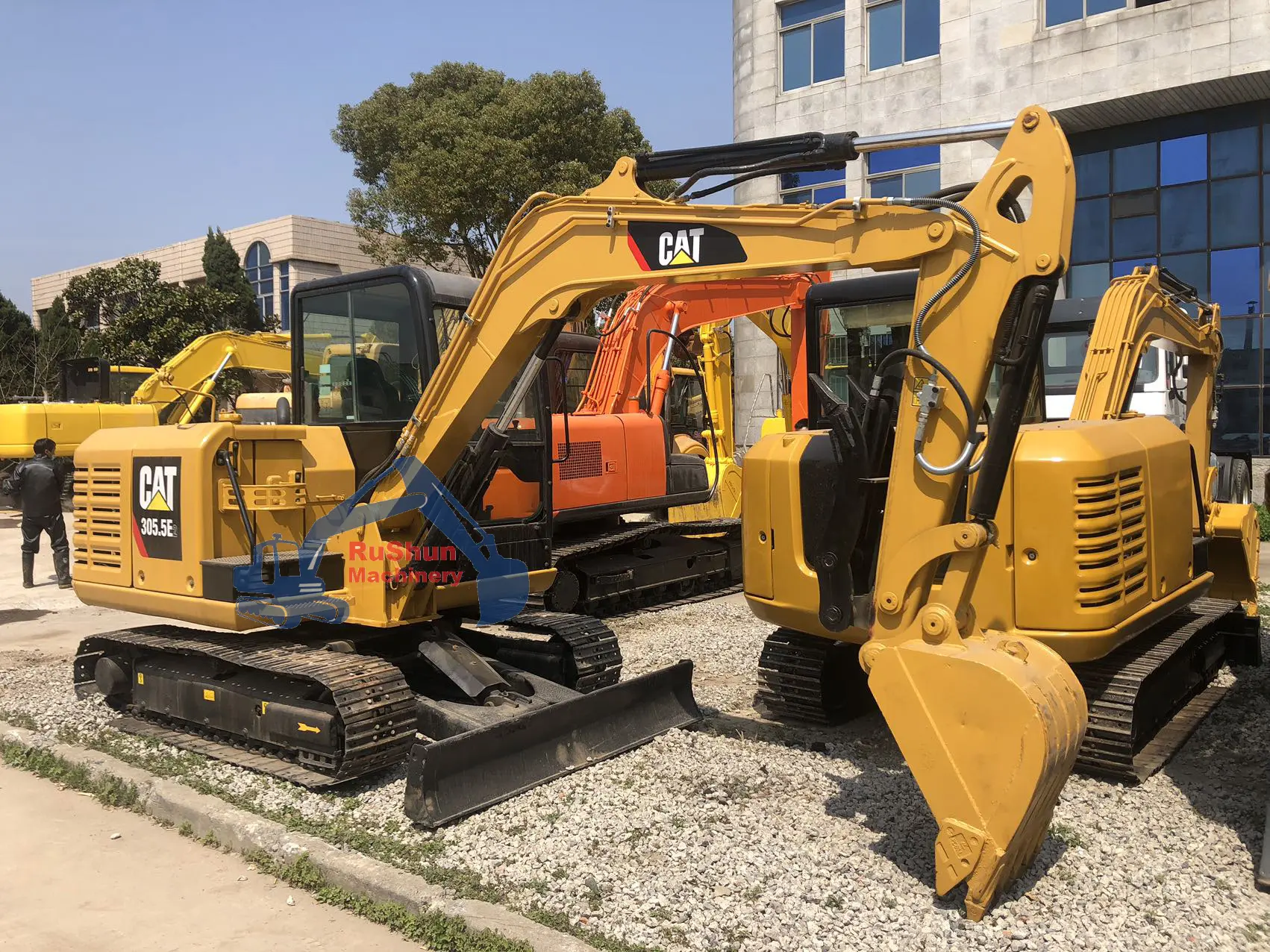 Buona condizione 5 Ton Mini escavatore usato CAT 305.5E per la costruzione di seconda mano escavatore