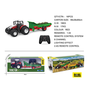 <strong>1</strong>/24 Scale Model 2.4GHZ 6CH Radio <strong>Control</strong> Toys Plastic Tractors Farm RC With Conveyor Function