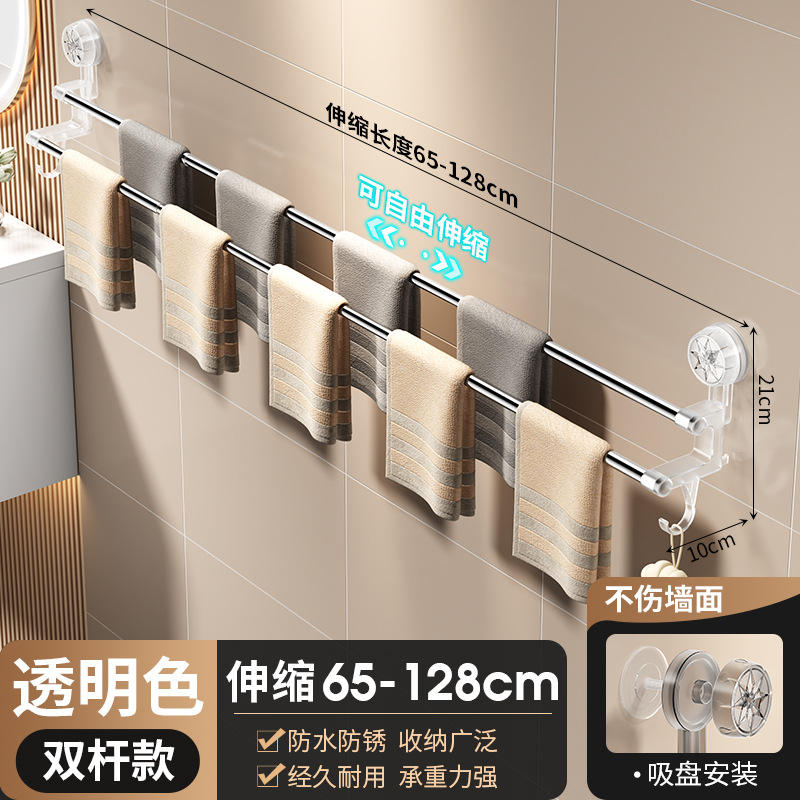 Poteaux doubles transparents 65-128CM