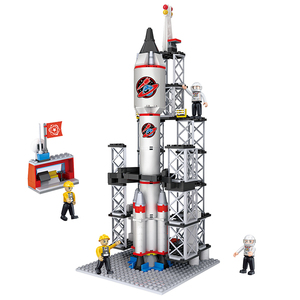 COGO Bộ 309 Khối Xếp Hình Thành Phố Cho Trẻ Em Bộ Không Gian Tên Lửa Với 4 Nhân Vật Đồ Chơi Xếp Hình Hàng Đầu - Product Image 4