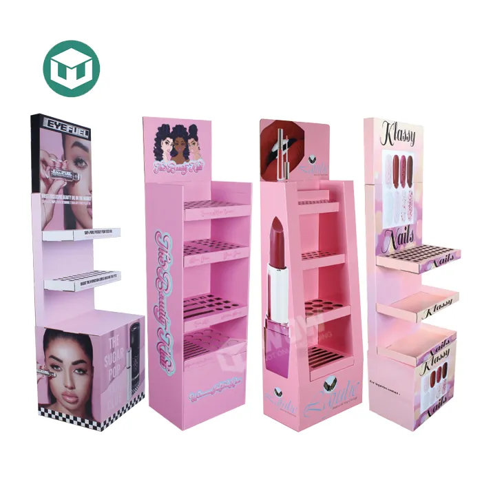 Bodenbelag POP Karton Wimpern verlängerung Displayst änder, Make Up Display Stand