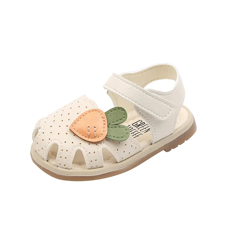 Sandalias de princesa antideslizantes para niñas pequeñas, zapatos de fondo suave, a la moda, para verano
