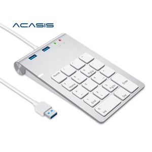 ACASIS有線数値キーパッド18キーミニUSB3.0ハブポータブル財務会計オフィスキーボードラップトップ用テンキー - Product Image 1