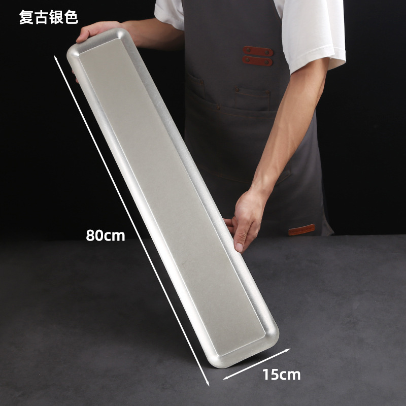 80x15cm rectangular plate (retro style)