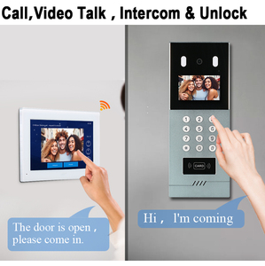 Werks versorgung Intercom mit großer Kapazität Apartment Villa Passwort Kartenleser APP Unterstützung entsperren Video Tür Telefon Gegensprechanlage - Product Image 4