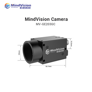 MindVision 0.3MP Global Shutter GigE Industrial Camera 1/4 ''392.25FPS ad alta velocità per visione artificiale Ethernet Camera C Mount