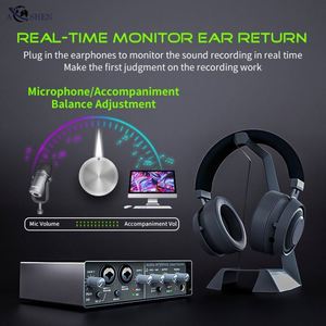 专业Q24通用串行总线音频声卡接口混音工作室录音棚电脑唱片盒更多节目直播 - Product Image 5