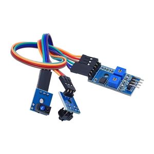 Modulo sensore di tracciamento a 2 vie linea in bianco e nero rilevamento fotoelettrico TCRT5000 auto intelligente dedicato - Product Image 2