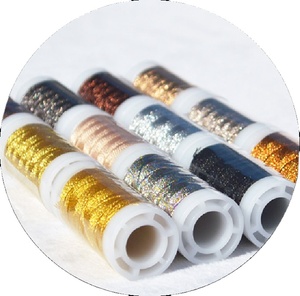 G & S Series Changxu สวยเงาสีโลหะบิดเย็บปักถักร้อยสําหรับ DIY จักรเย็บปักถักร้อย 3 6 9 12 15 เส้น - Product Image 1