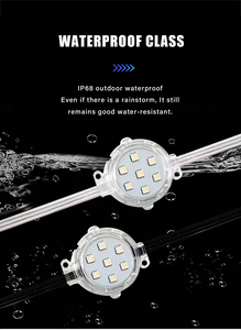 IP67 IP68 адресуемый 24 В UCS2904 50 мм Rgbw светодиодный пиксель уличный Рождественский Декор светодиодный модуль света