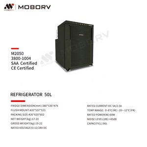 2023 Moborv Hot Sale 50l Slanke Compressor <span class=keywords><strong>Fridgefreezer</strong></span> 12/24V Dc Rv Elektrisch Systeem Camper Bestelwagen Conversie Conversie - Product Image 2