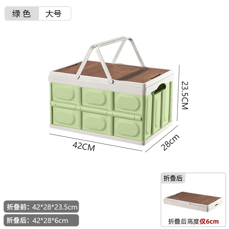 Green 30L wooden lid (with handle)