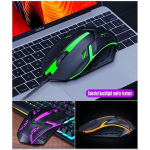 CJ16 Q305S Gaming Wired Keyboard and Mouse Combo Computadora Retroiluminación No mecánica PC Desktop Wired Gaming Keyboard Set - Product Image 4