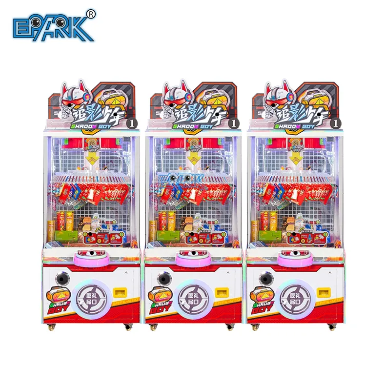 Máquina de regalo de Clip colorido Shadow Boy Clip de tarjeta Clip Snack Gift Game Machine Toys Crane Máquina expendedora para regalos