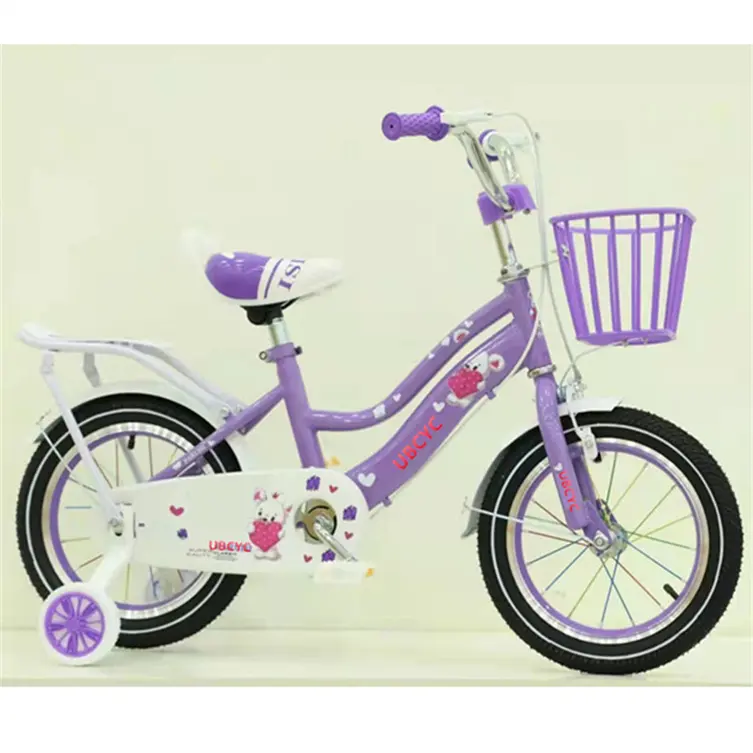 OEM 12 14 16 18 20 Inch Children's Bicycle For Baby Girls Boys With Basket Training Wheels Ride On Bike For Kids 5-8 Years Old