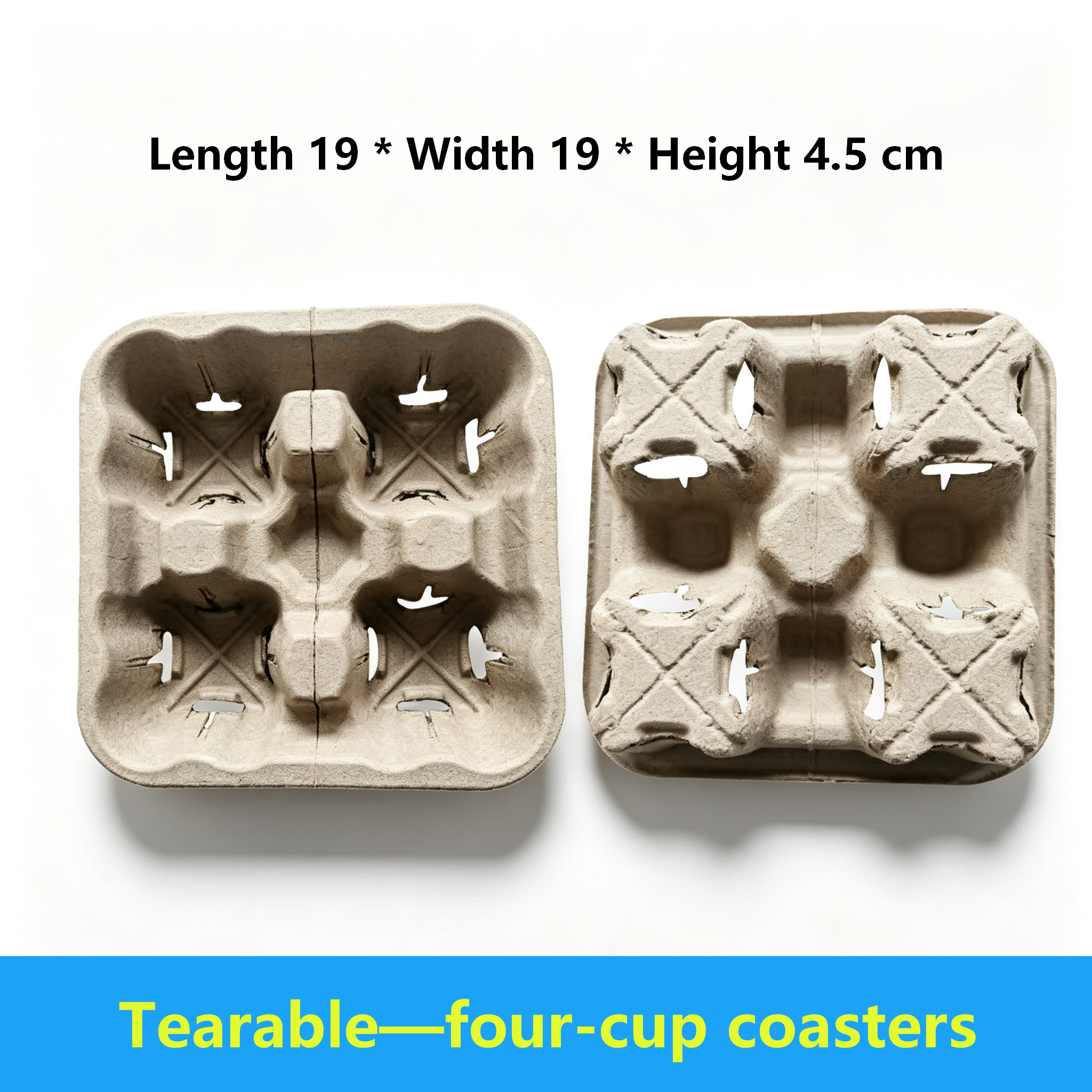 Porte-gobelet amovible pour quatre tasses