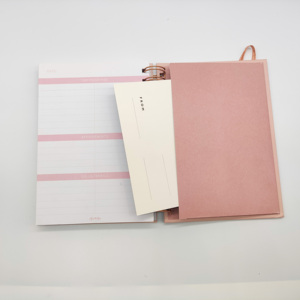 厂家定制高品质日记本笔记本印刷螺旋商务笔记本带口袋定制深圳书 - Product Image 5