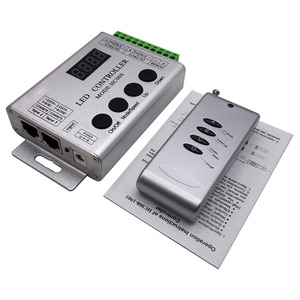 HC008 Программируемый RGB светодиодный контроллер 4-клавишный RF-контроль DC5-24V 133 режимов эксклюзивный для WS2812 WS2811 светодиодный пульт дистанционного управления - Product Image 1