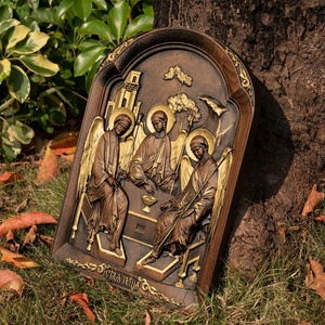 Chính thống Christian Tôn Giáo đức tin nghệ thuật trang trí tường thánh biểu tượng khắc gỗ cho phòng khách gỗ thủ công mỹ nghệ hộp gỗ dấu hiệu tường - Product Image 4