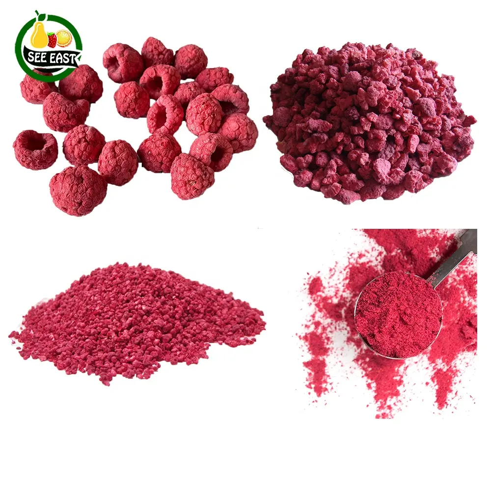 Fruta seca de China, frutas de emergencia de Raspberry secas, polvo exótico, frutas congeladas, Raspberry grado A Dhydrated