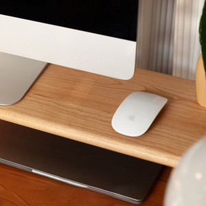 Tùy Chỉnh Tự Nhiên Cherry Gỗ Màn Hình Đứng, Rắn Gỗ Máy Tính Để Bàn Riser & Bàn Tổ Chức Kệ Cho Máy Tính, Nhà Văn Phòng Màn Hình Đứng - Product Image 3