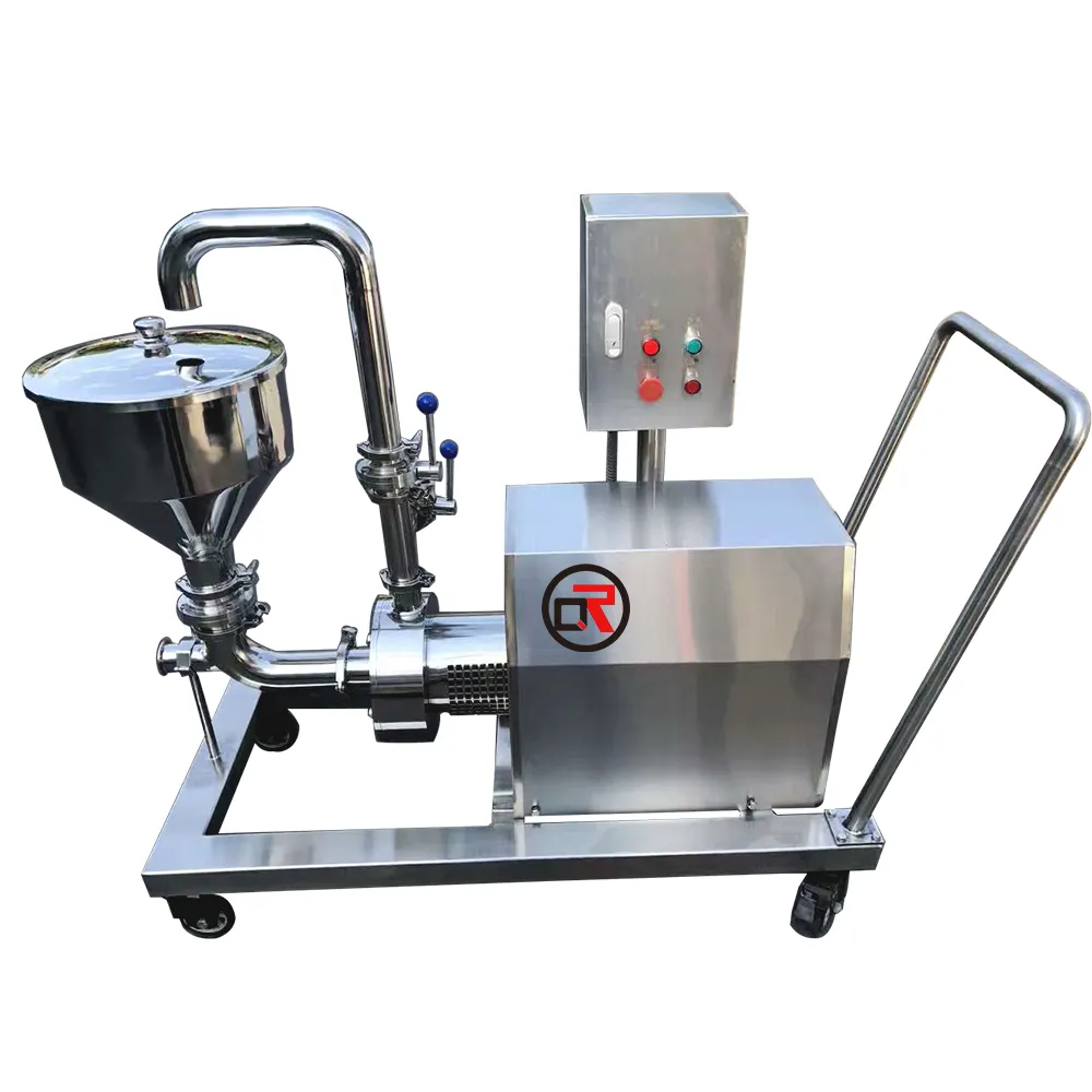 Máquina de fabricación de loción emulsionante de dispersión de alto cizallamiento, emulsionante de carne, bomba de triple etapa