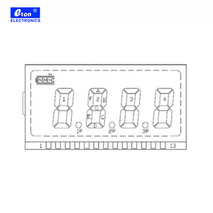 Alta qualità Lcd 7 segmento vetro Lcd 5 cifre 7 segmento Display 14 pin TN positivo personalizzato pannello Lcd di piccole dimensioni - Product Image 6