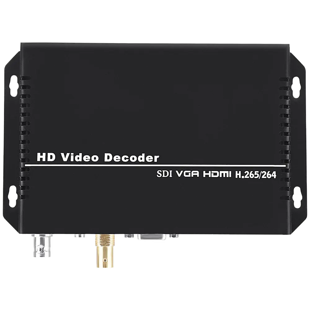 4K HD HEVC H.265 H264 IP SRT RTMP RTMPS,ตัวถอดรหัสวิดีโอเสียง SDI HDMI CVBS VGA สำหรับกล้อง IP