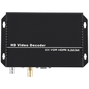 4K HD HEVC H.265 H264 IP SRT RTMP RTMPS SDI a HDMI CVBS VGA Audio decodificador de vídeo para cámara IP - Product Image 6